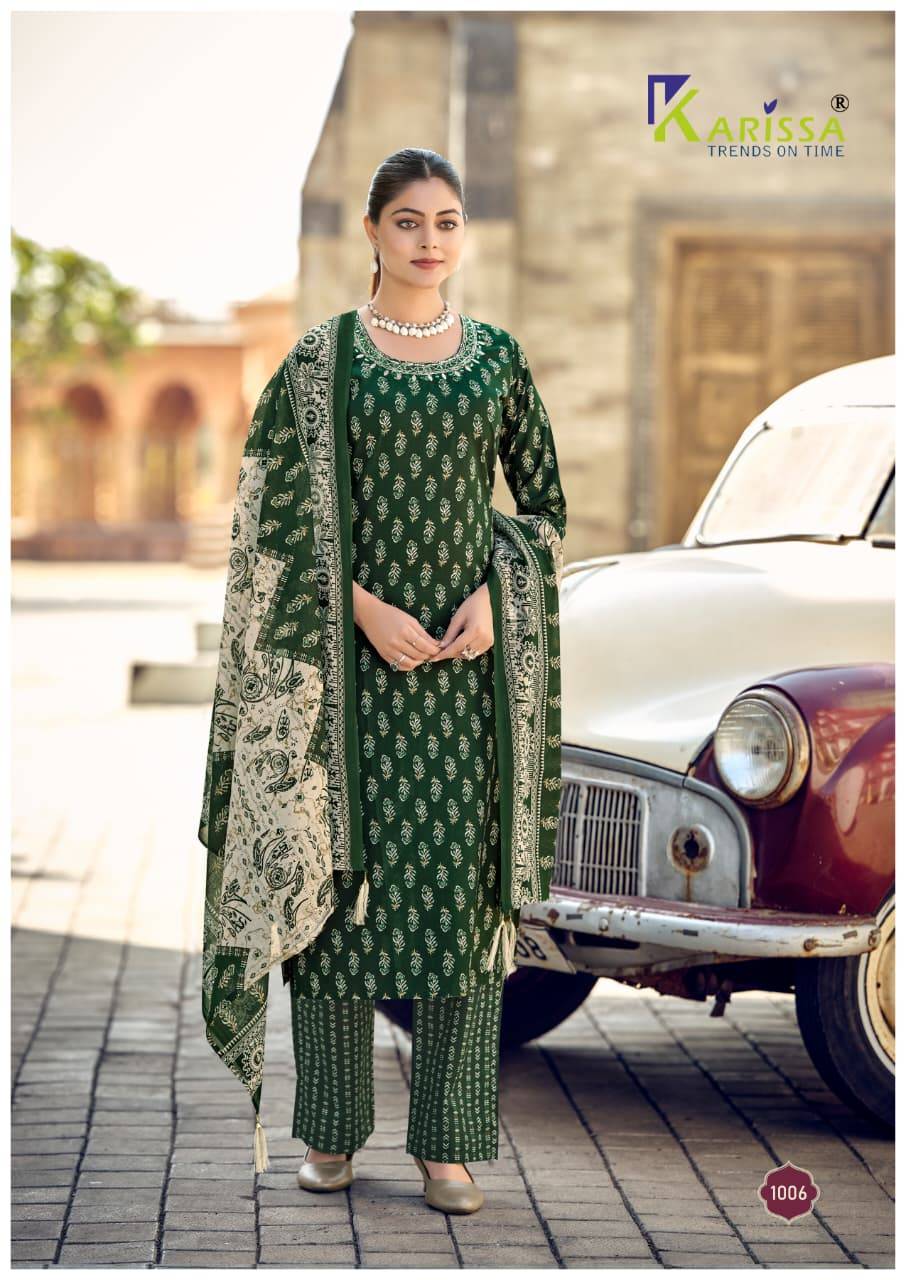 SUMMER VIBES By KARISSA 1001 To 1006 Series Designer Ethnic Wear Collection cotton Kurtis At Wholesale Price